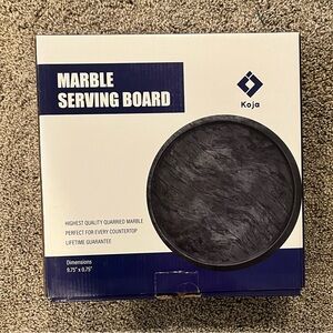 NEW IN BOX Marble Serving Platter